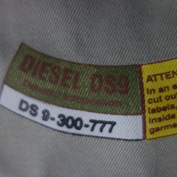 Diesel DS9 Cabbie Style Brown 100% Cotton Made in Italy Adjustable Hat Size I - Picture 4 of 16